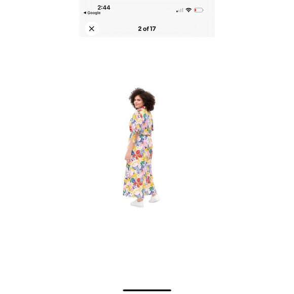 Eloquii Elegance Paradiso Floral Maxi Romper Women’s Size 20 Tropical‎ Print NWT - Picture 9 of 9